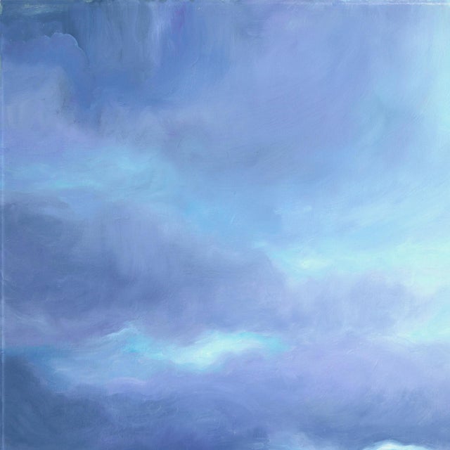 Turning Tide - Original Contemporary Coastal Landscape Oil Painting on Canvas by Phoebe Brunner For Sale - Image 4 of 9