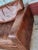 1980's Brown Leather Sofa For Sale - Image 4 of 11