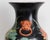 Vintage Mid-Century Chinese Famille Noire Baluster Vase Hand Painted Lotus and Koi Fish 14 Inch For Sale - Image 12 of 13