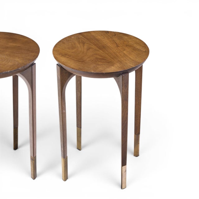 Kara Mann for Baker Milling Road Cradle End Tables - Pair For Sale - Image 11 of 12