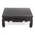 This elegant, square coffee, Asian style table by Baker Furniture features a black lacquer field with extensive gilt...