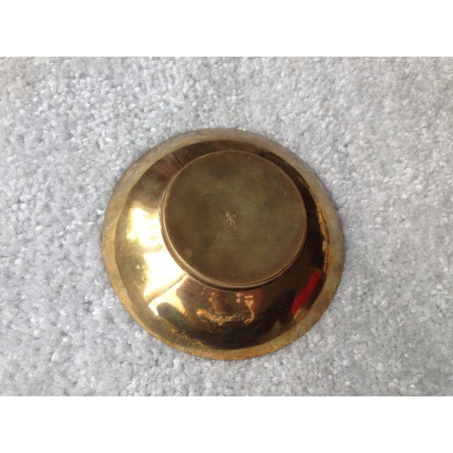 Vintage Brass Bowl Dish With Animal Design For Sale In New York - Image 6 of 7