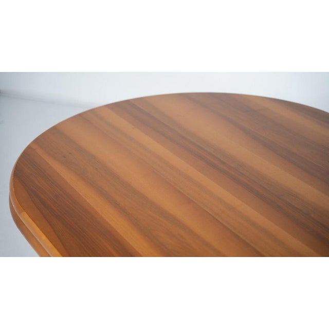 Large Mid-Century Modern Dinning Table in Wood, Italy, 1970s For Sale - Image 9 of 12