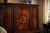Vintage Baker Furniture Mahogany Cabinet With Bookmatched Veneer & Carved Urn Medallion For Sale - Image 9 of 12