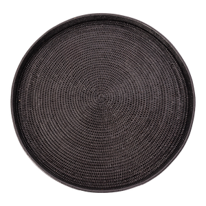 Artifacts Rattan Round Ottoman Tray