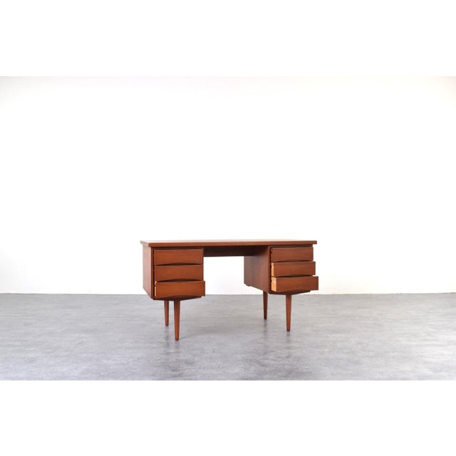 Mid-Century Teak Desk by Fredrik Kayser for Skeie Møbler, 1960s For Sale - Image 4 of 15