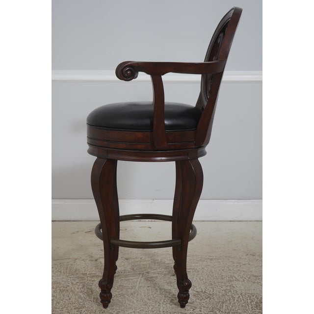Howard Miller Marble Top Bar Wine Cabinet & 3 Stools For Sale - Image 13 of 18