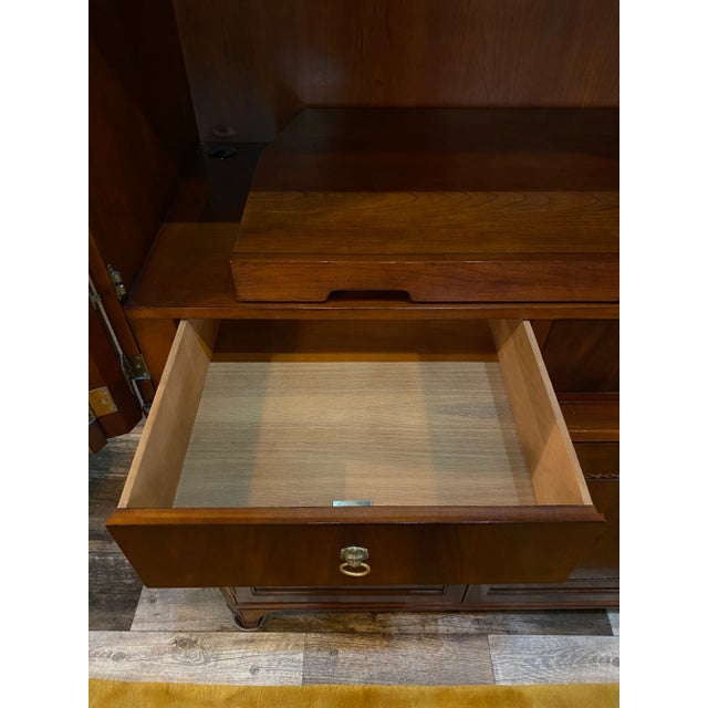 1970s Vintage John Widdicomb Imperial Style Armoire For Sale - Image 9 of 11