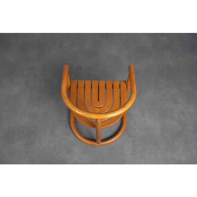 Wood Vintage Sculptural Dining Chairs by Allmilmö, Germany, 1980s, Set of 6 For Sale - Image 7 of 10