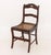 Wood Victorian Mahogany Side Chair, Carved Floral Crest and Caned Seat For Sale - Image 7 of 9