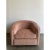 Contemporary Modern Blush Upholstered Barrel Chairs - a Pair For Sale - Image 3 of 10