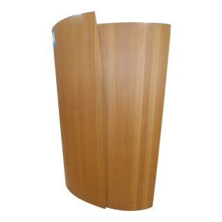 1970s Danish Modern Teak Shield Bar / Entertainment Cabinet For Sale