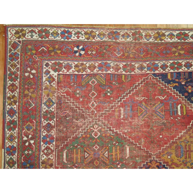 1920s Zabihi Collection Persian Colorful Tribal Accent Size Rug For Sale - Image 12 of 18