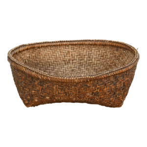 Large Antique Southeast Asian Vegetable Basket
