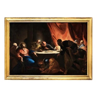Andrea Pozzo, Christ in the House of Simon the Pharisee, Oil on Canvas, 17th Century, Framed For Sale