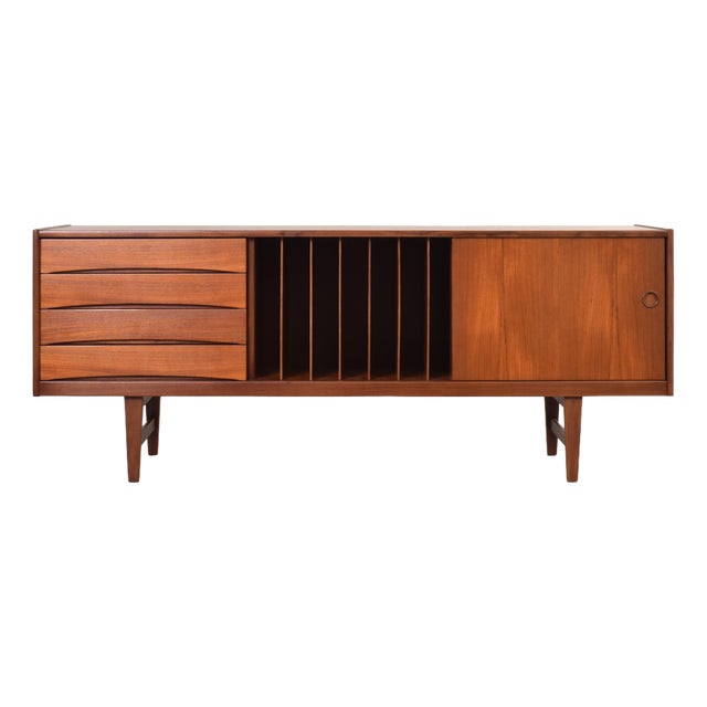 Mid-Century Modern Teak Hi-Fi Sideboard by Erik Wørts for Ikea, 1960s For Sale