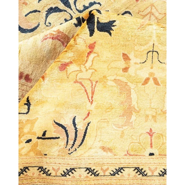 Textile Mogul, One-of-a-Kind Hand-Knotted Area Rug in Green, 8' 3" x 10' 4" For Sale - Image 7 of 8