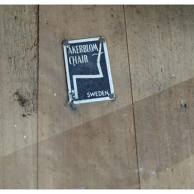 Scandinavian Birch Chairs from Åkerblom, Sweden, Set of 4 For Sale - Image 9 of 18