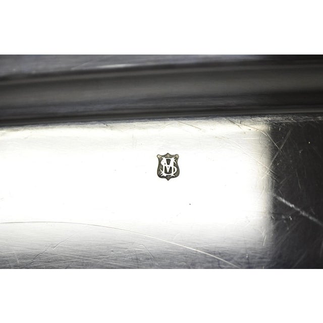 Antique Barker Ellis Victorian Silver Plated Serving Platter Bar Tray Engraved For Sale - Image 18 of 18