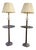 English Regency Floor Lamps with Tables - a Pair For Sale