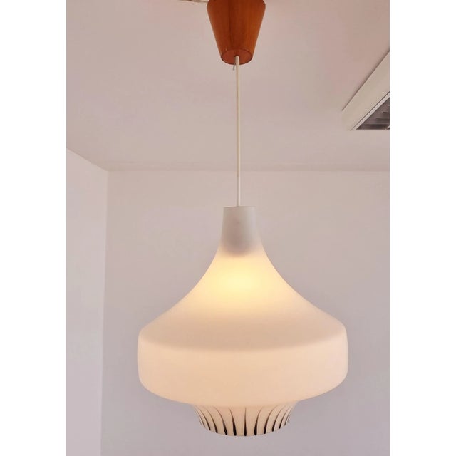 Mid-Century Milk Glass Pendant, 1962 For Sale - Image 9 of 12