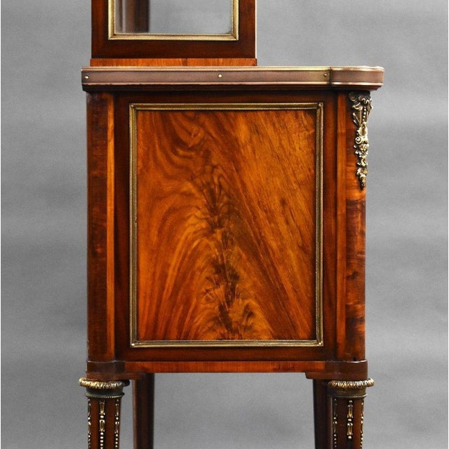 French Walnut Commode with Glass Top, 1870s For Sale - Image 14 of 18