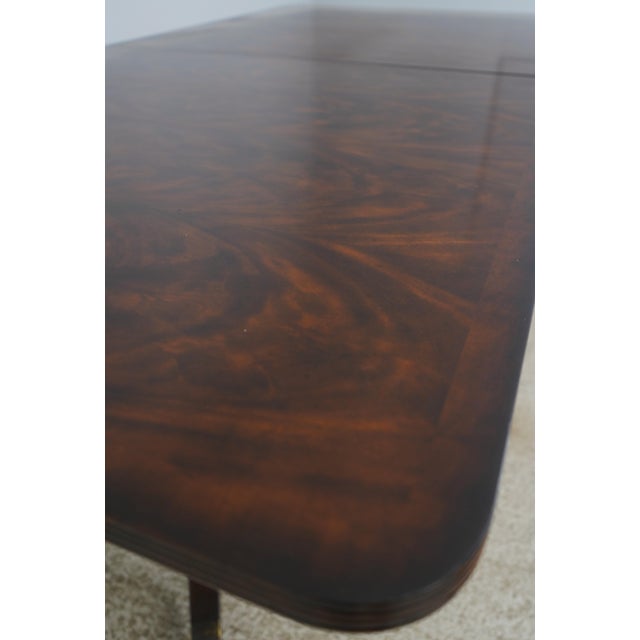 Theodore Alexander Double Pedestal Mahogany Dining Table For Sale - Image 14 of 18