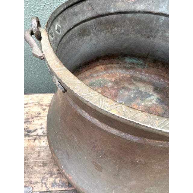 Vintage 19th Century Copper Cauldron For Sale - Image 11 of 12