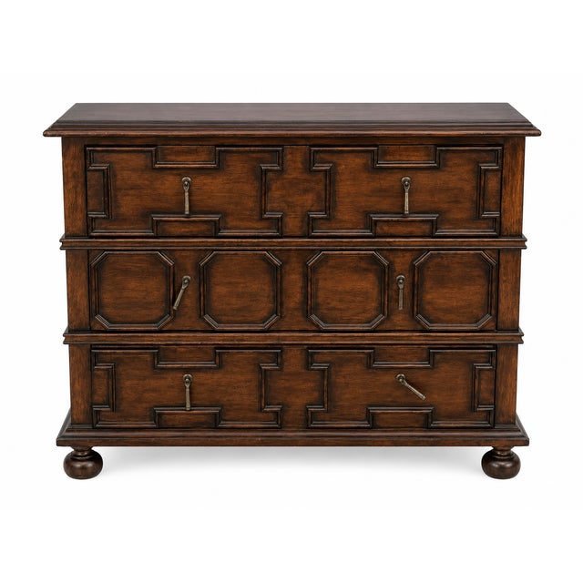 Wood Bernhardt Vestige 3-Drawer Nightstands- Pair For Sale - Image 7 of 8