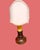Textile Particular Sicilian Table Lamp in Dark Wood, 1930s For Sale - Image 7 of 7