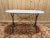 Oval Marble and Cast Iron Bistro Table For Sale - Image 6 of 6
