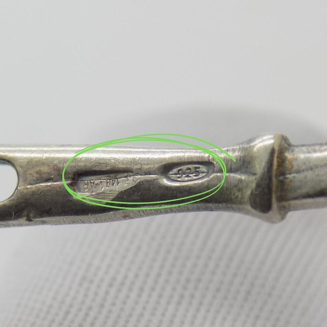 Metal Vintage Italian Handmade Sterling Silver 925 Moving Food Mill Passapomodori Miniature, Arezzo, 1970s For Sale - Image 7 of 11