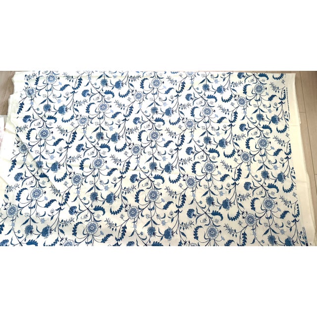 Sister Parish Sister Parish "Titania" Royal Blue 5 Yards For Sale - Image 4 of 6