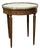 Louis XVI Style Bouillotte Table in Mahogany and Marble, 1960s For Sale