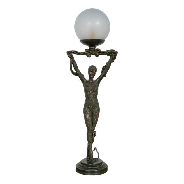 Art Deco Table Lamp from Widdop and Bingham, Uk, 1990s For Sale