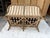 Vintage McGuire San Francisco Rattan & Rawhide Curved Settee For Sale - Image 15 of 17