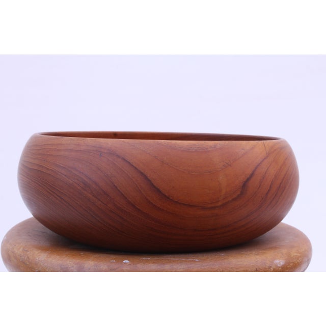 Large Teak Bowl by Kay Bojesen For Sale - Image 5 of 15