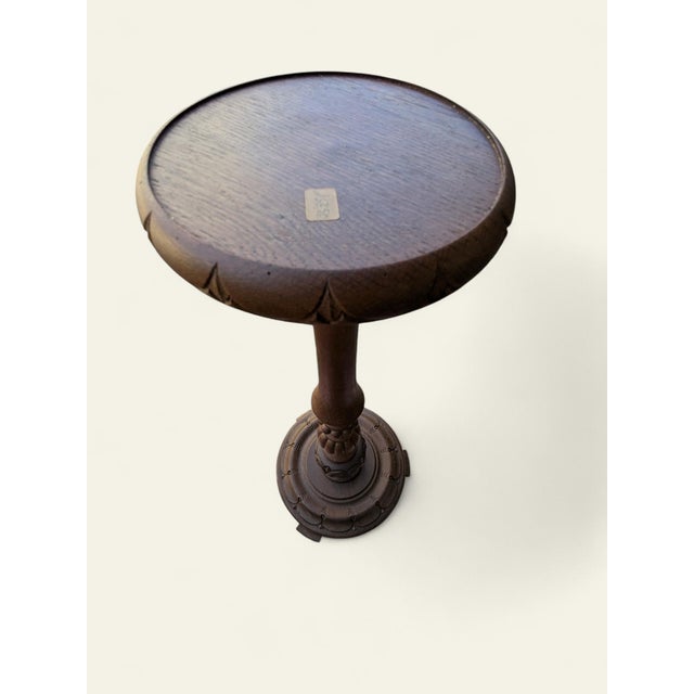 Vintage Flower Stand in Dark Wood, 1960s For Sale - Image 4 of 11