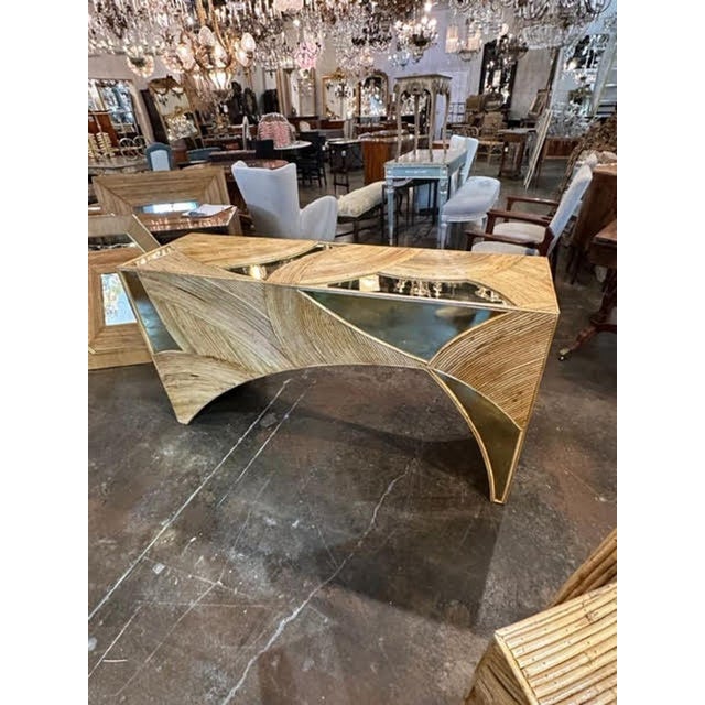 Bamboo and Brass Consoles For Sale In Dallas - Image 6 of 7