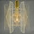 Gold Small Mid-Century Modern Pendant Lamp in Clear Acrylic Glass, Wire and Brass, 1970s For Sale - Image 8 of 18