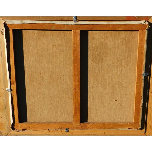 Roger Montane B.1916 French Artist Cityscene With Figure For Sale - Image 4 of 4