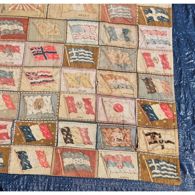 Rare Tobacco Flag Quilt For Sale In Charlotte - Image 6 of 18
