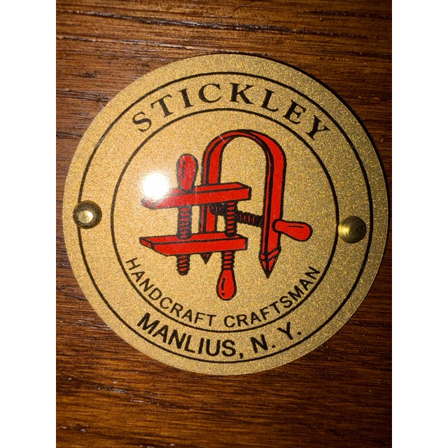 Burnt Umber Bustle Back Bow Arm Recliner For Sale - Image 8 of 12