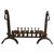 Metal Inglenook Fireplace Grate on Andirons For Sale - Image 7 of 7