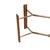 Wood 1980s Attributed Chromcraft Oak and Brass Dining Table Base for Glass Top For Sale - Image 7 of 9