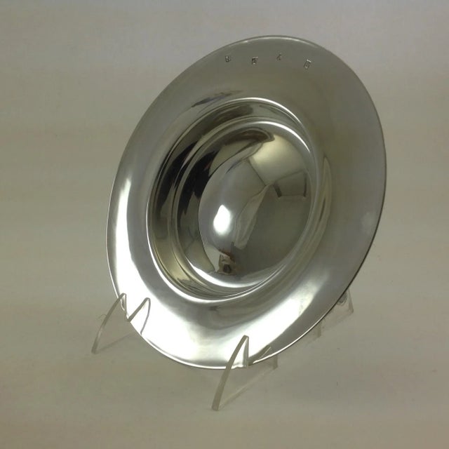 English New 1970’s Vintage/New James Dixon & Sons Plain Pewter Nut Dish For Sale - Image 3 of 6