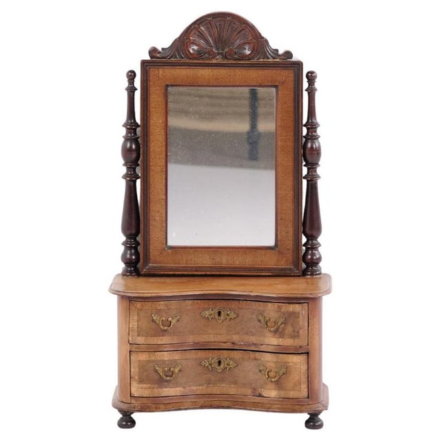 Mahogany Children's Furniture with Mirror and Drawers, 1860s For Sale - Image 14 of 14