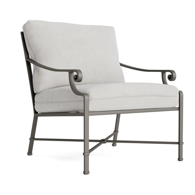 Brown Jordan Venetian Lounge Chair, Mica frame with Fusion Dove fabric For Sale - Image 12 of 12