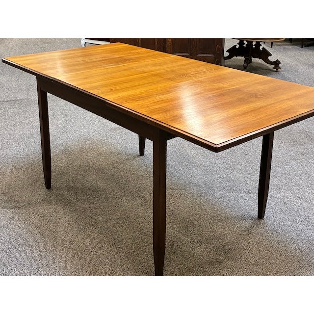 Mid Century Modern Extending Teak Dining Table W/ Butterfly Leaf by White & Newton, Uk c.1960 For Sale - Image 14 of 14