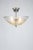 Nickel-Plated Brass and Clear Artisan Glass Ceiling Light by ZAVADSKI, in New conditions. Designed 1950 to 1959 Up to 250V...